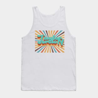 Taylor Version With Retro Background Tank Top